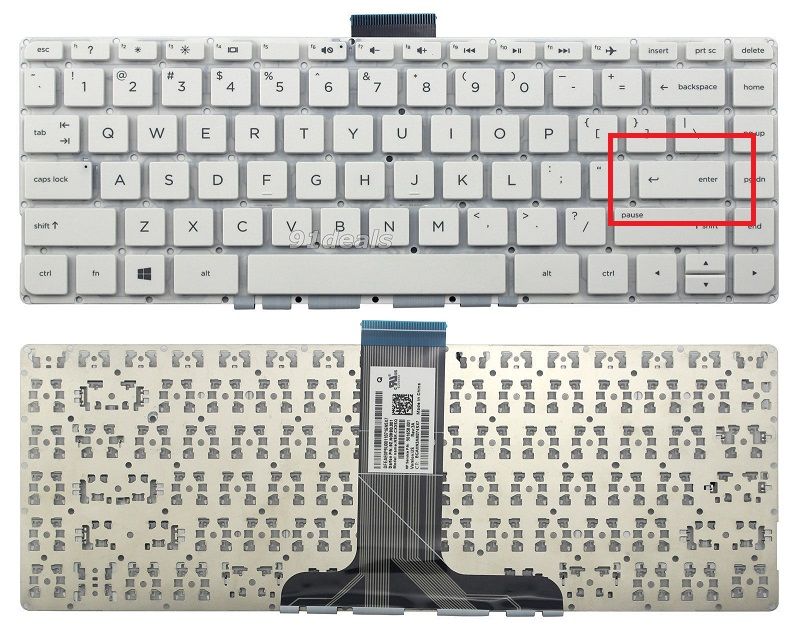 HP Stream 14-ax009nt (2EQ06EA) Notebook Klavye (Beyaz TR) Ver.2