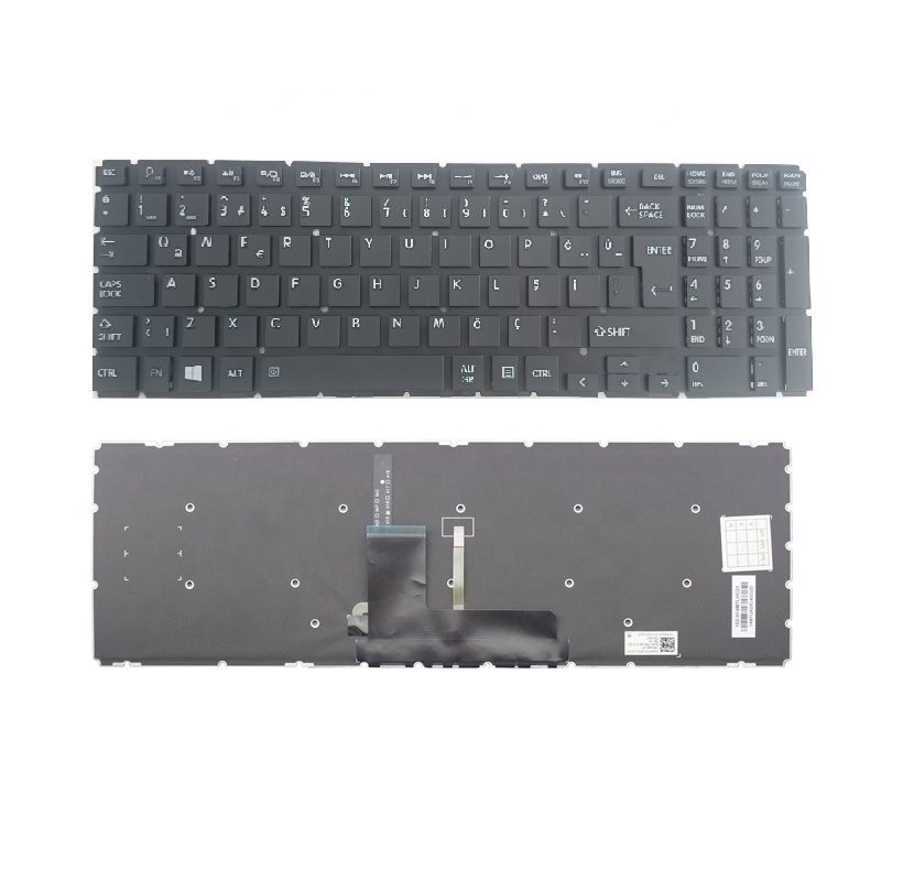 Toshiba L50-B-1M4 L50-B-1M5 L50-B-1M6 Klavye Siyah TR / ışıklı
