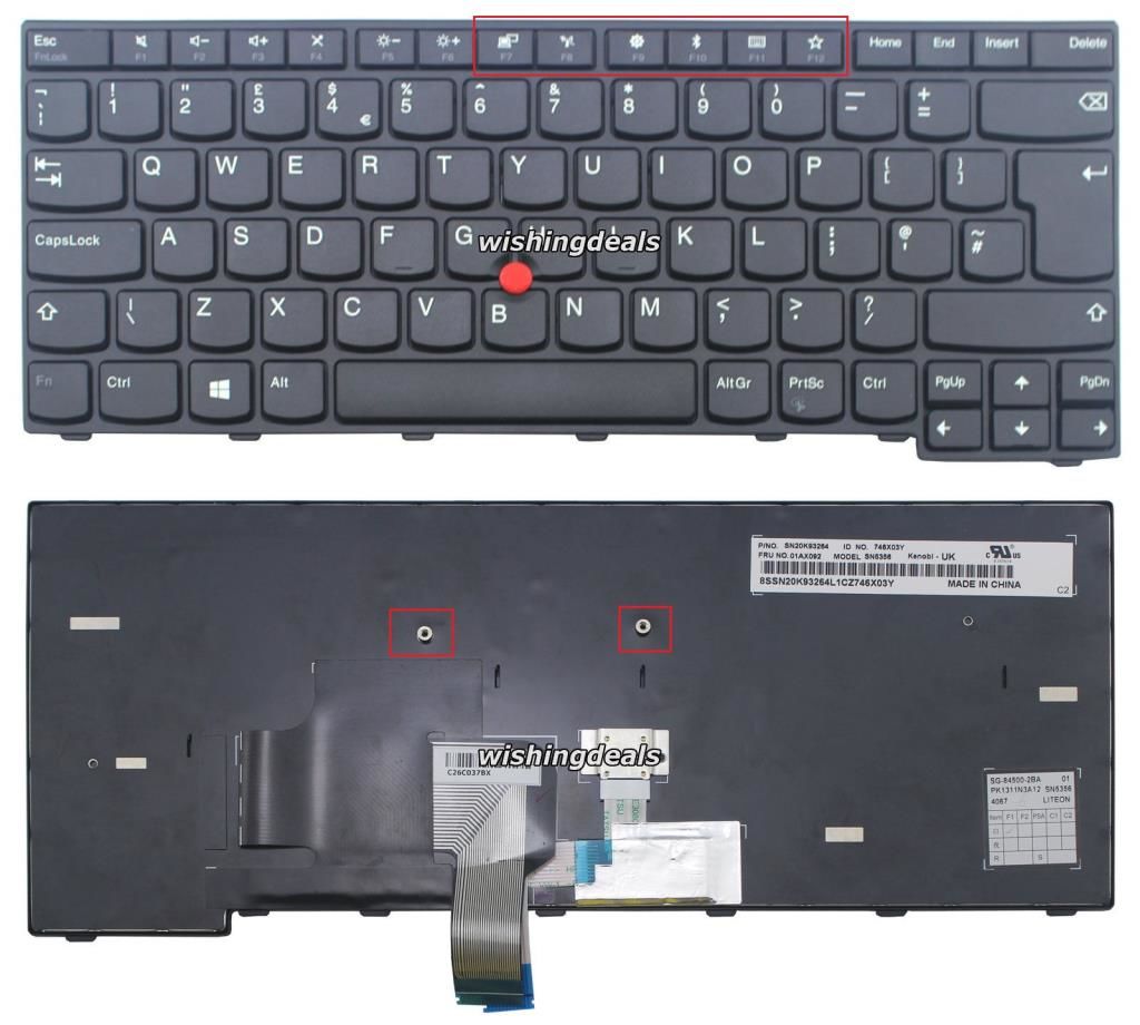 Lenovo Thinkpad E470, E475 E470C Notebook Klavyesi ( Siyah TR) / KL0849V2