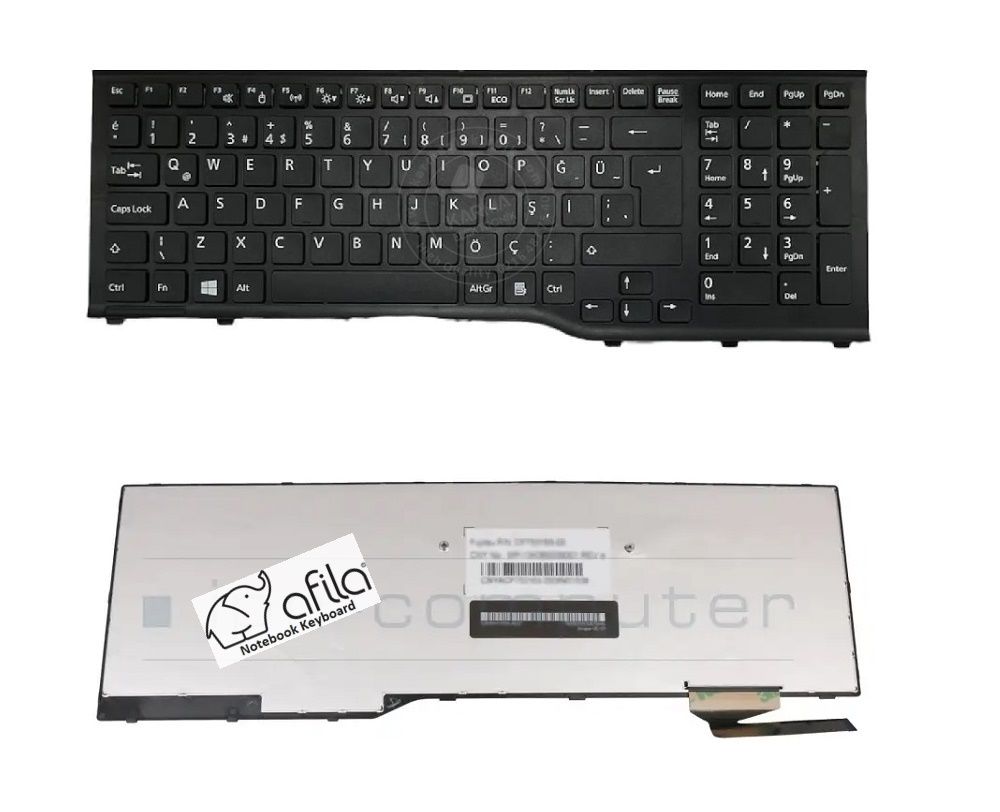 Fujitsu Lifebook AH544 AH564 AH574 AH53M Klavye Siyah TR