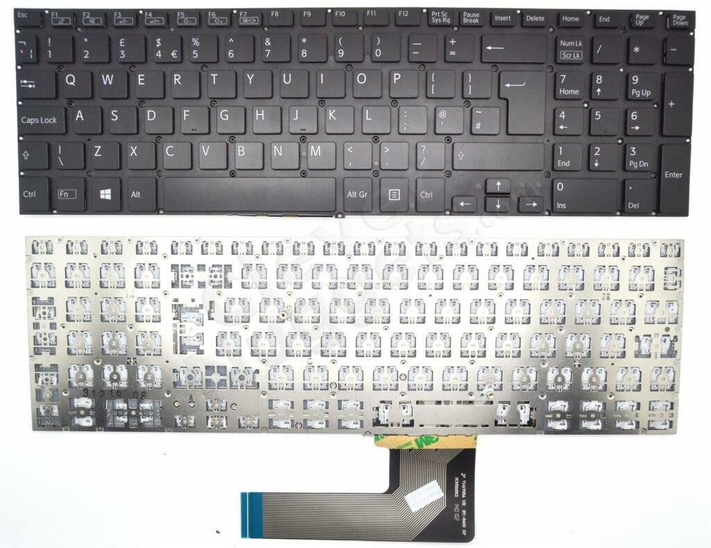 Sony Vaio SVF152C29M SVF152A29M Notebook Klavyesi- Siyah - TR
