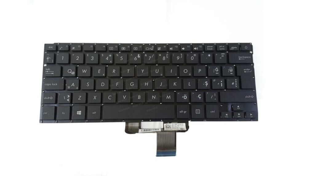 Asus UX310U, UX310UA, UX310UQ Notebook Klavye / Siyah - TR ışıklı