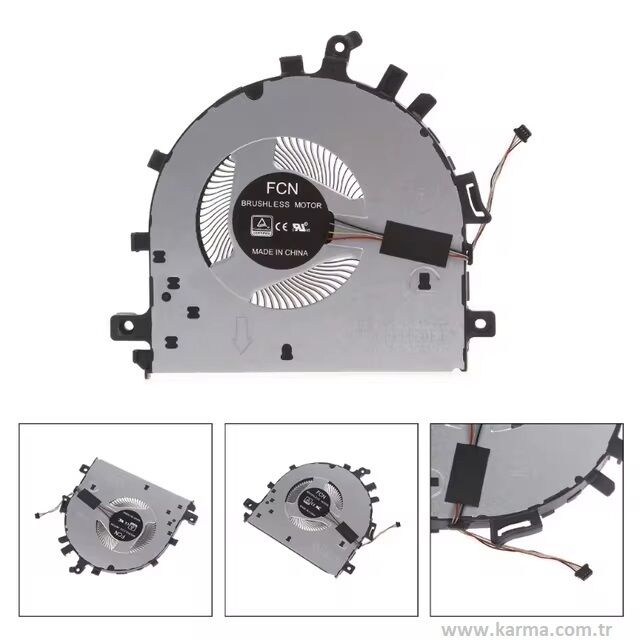 Huawei MateBook D15 R7 2019 Uyumlu Notebook CPU Cooling Fanı - 4pin