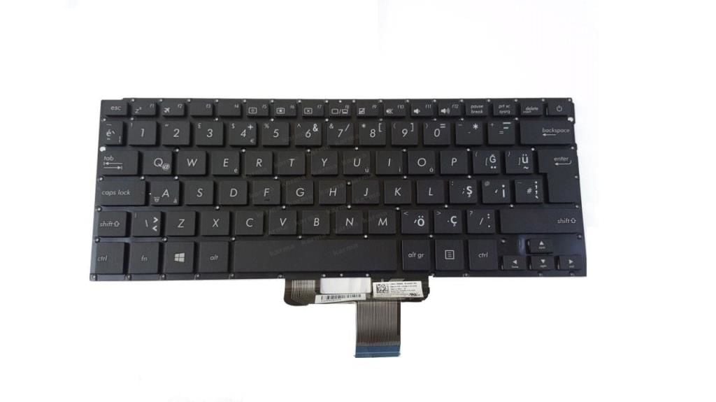 Asus U4100U, U4100UA, U4100UN, U4100UQ Klavye / Siyah - TR ışıklı