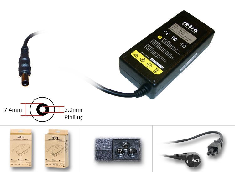 Hp All-in-One 22-b307nt Uyumlu Power Adaptör, Şarj Aleti Cihazı 65W