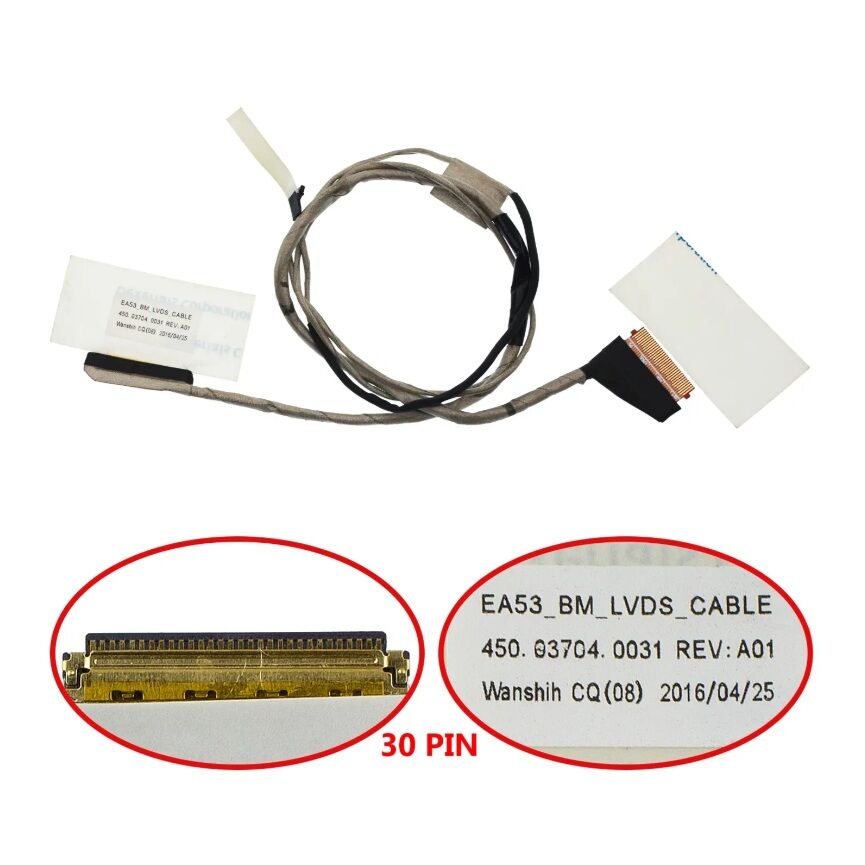 Acer Aspire Es1-512 Acer Es1-531 Gateway Ne512, Ea53 Lcd Led Kablo 450.0370 Notebook Lcd Data Kablosu
