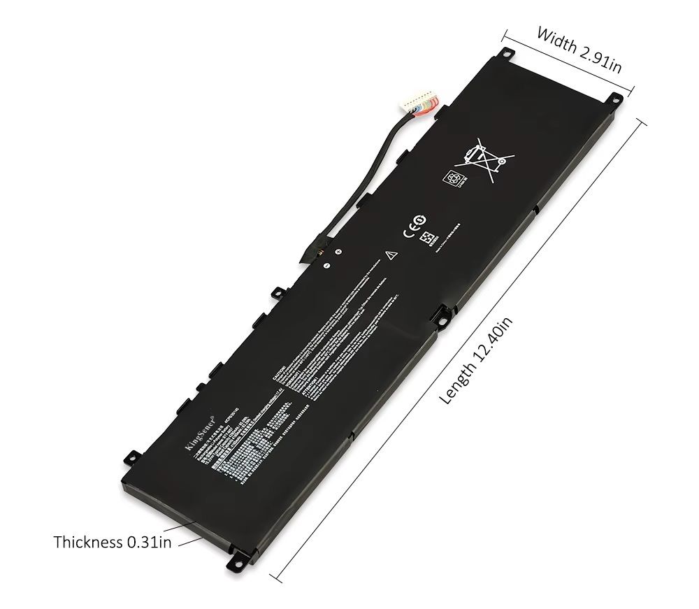MSI Vector GP76HX 12UGS, 12UHS Serisi Notebook Bataryası, Laptop Pili
