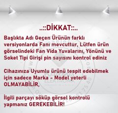 HP 250 G7 (1Q2W4ES), HP 250 G7 (1Q3A9ES) Dizüstü Bilgisayar, Notebook Fanı - Ver.1