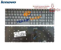 Lenovo IdeaPad 330-17 81YE Notebook Klavye Füme TR / Ver.2