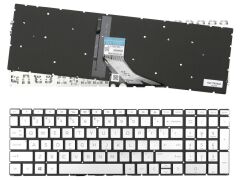 Hp Envy X360 15-cn0004tu 15-cn0004tx uyumlu Klavye, Tuş Takımı (Silver, Gri TR) ışıklı