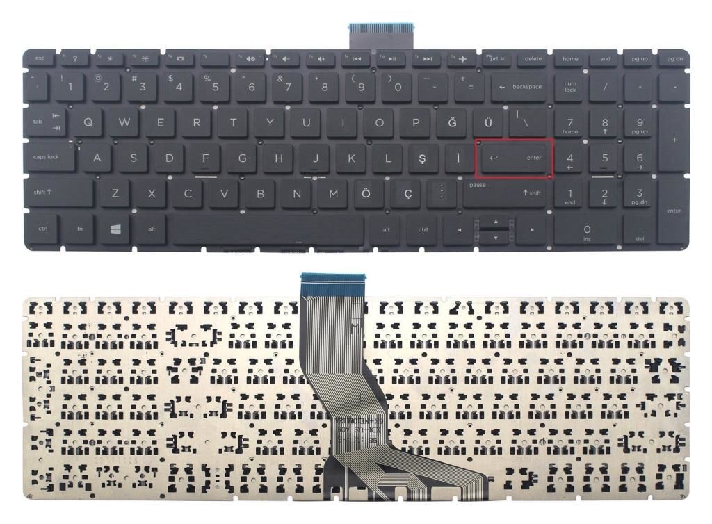 HP 15T-DY, 15-DY1024 Notebook Klavyesi, Laptop tuş Takımı (Siyah TR)