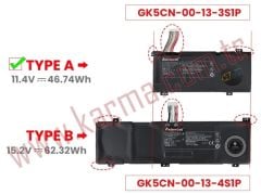 Monster Abra A5 V15.5, A5 V15.5.1, A5 V15.5.2 Notebook Bataryası, Laptop Pili