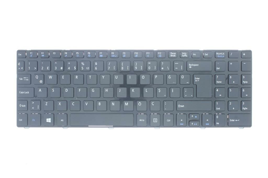 Casper Nirvana 15.6 CNE.2520-8M47P Klavyesi (Siyah TR)