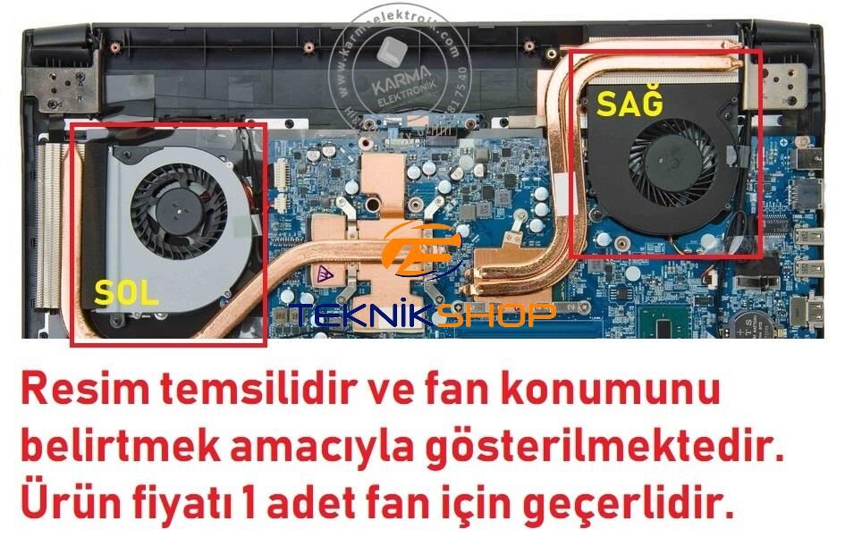 Monster P650SG, P670RG Notebook Fan (Sağ)