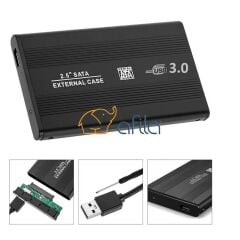 Afila 2.5'' USB 3.0 Harici Harddisk HDD Kutusu Sata Disk Siyah (Plastik)