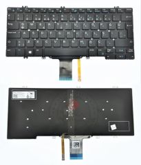 Dell Latitude 7280 E7220 E7280 Notebook Klavye (Siyah TR) IŞIKLI