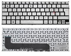 Asus Zenbook UX21E-KX002V, UX21E-DH52, UX21E-DH71 Uyumlu Notebook Klavye Gümüş Gri TR