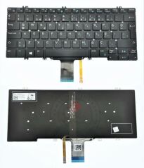 Dell Latitude 7280, 7290 Notebook Klavye (Siyah TR) IŞIKLI