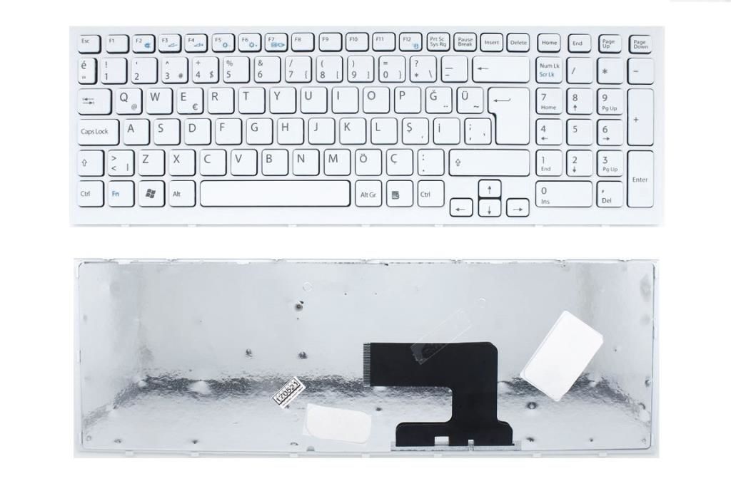 Sony Vaio VPC-EL17FX/B, VPC-EL17FX/W, VPC-EL1AJ Klavye(Beyaz TR)