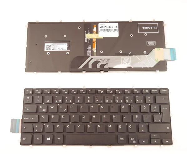 Dell 14 5471 14-5468 P75G Notebook Klavye (Siyah TR) ışıklı