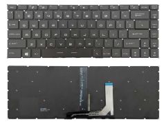 MSI MS-16R3 Notebook Klavye - Tuş Takımı / Siyah - TR - Işıklı-Beyaz Tuş