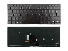 Sony Vaio SVF14, SVF142A29W, SVF1421TSTB Notebook Klavyesi (Siyah TR) Işıklı, AEFI2A000203A