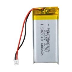 502040 3.7V 400MAH LITHIUM POLYMER BATTERY (Lityum Polimer Ciklet Pil)