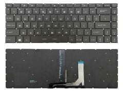MSI WS658SK Notebook Klavye - Tuş Takımı / Siyah - TR - Işıklı-Beyaz Tuş