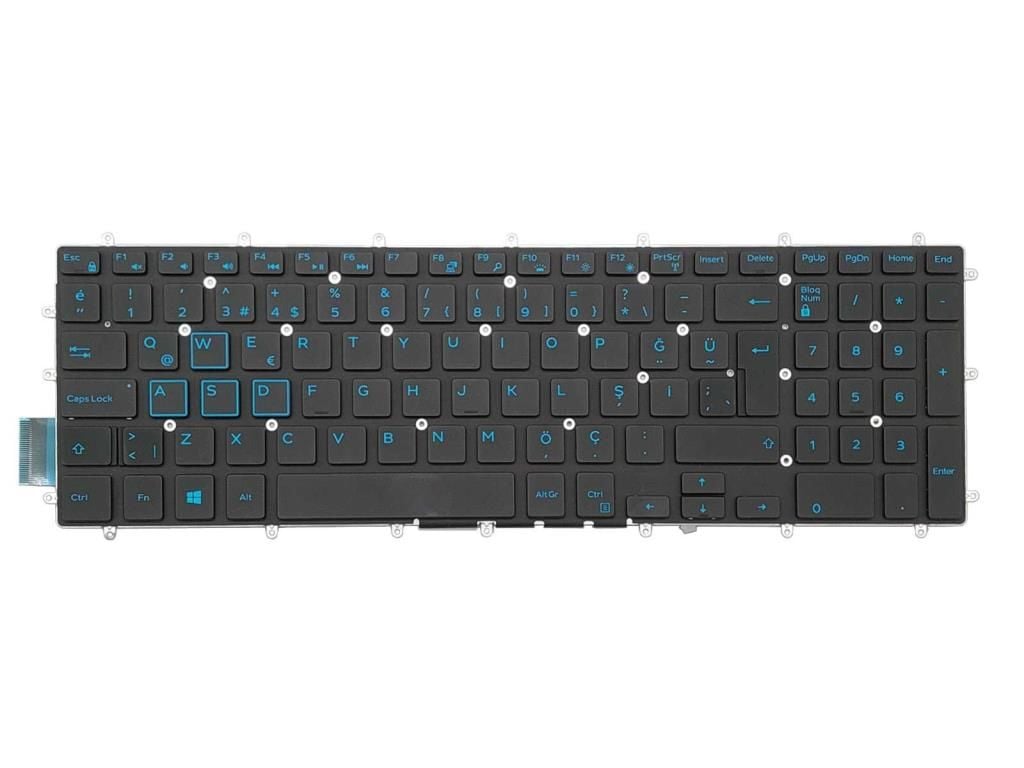 Dell G3 3500 Notebook Klavye - Tuş Takımı / TR - Mavi (Işıklı)