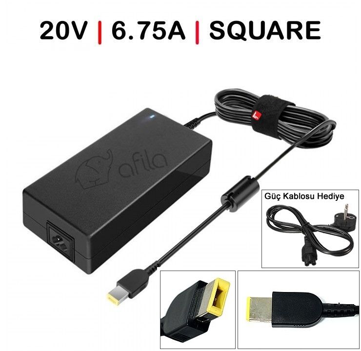 Lenovo ThinkPad X1 20MFCTO1WW Adaptör Cihazı, Şarj Aleti (135W) 20V 6.75A