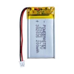 302035 3.7V 200MAH  LITHIUM POLYMER BATTERY (Lityum Polimer Ciklet Pil)