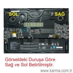 MSI GS66 Stealth 10UE-099TR Uyumlu Notebook Cpu Fan - İşlemci Fanı - Ver.2 - Sağ