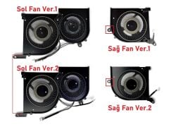 MSI GS66 Stealth 10UG-076TR Uyumlu Notebook Cpu Fan - İşlemci Fanı - Ver.2 - Sağ