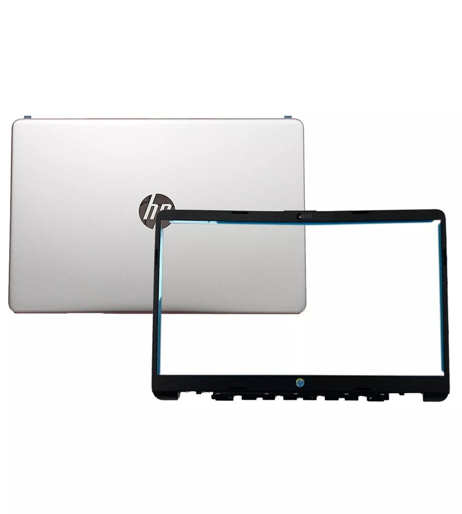 Hp 15s-fq1000 Uyumlu Lcd Back Cover Kapak+ Bezel Ön Çerçeve SET (Silver, Gri)