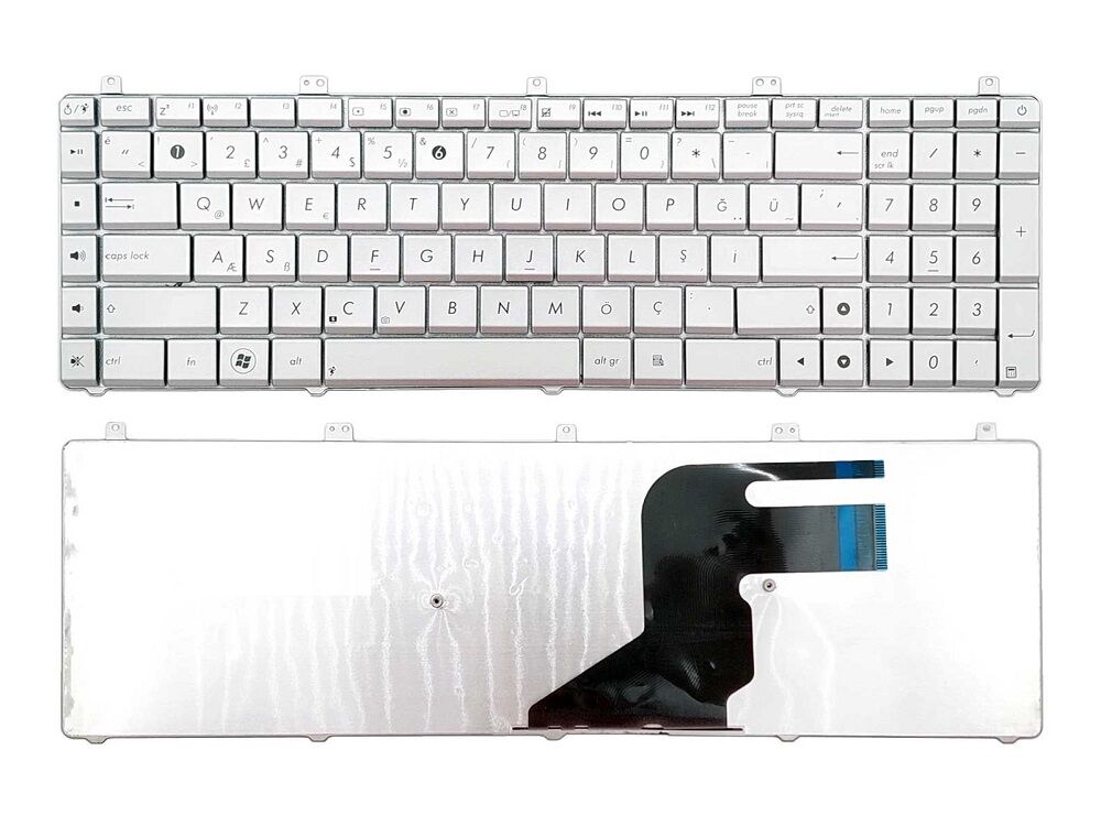 0KNB0-7200US00 Türkçe Notebook Klavyesi Gümüş - Laptop Tuş Takımı