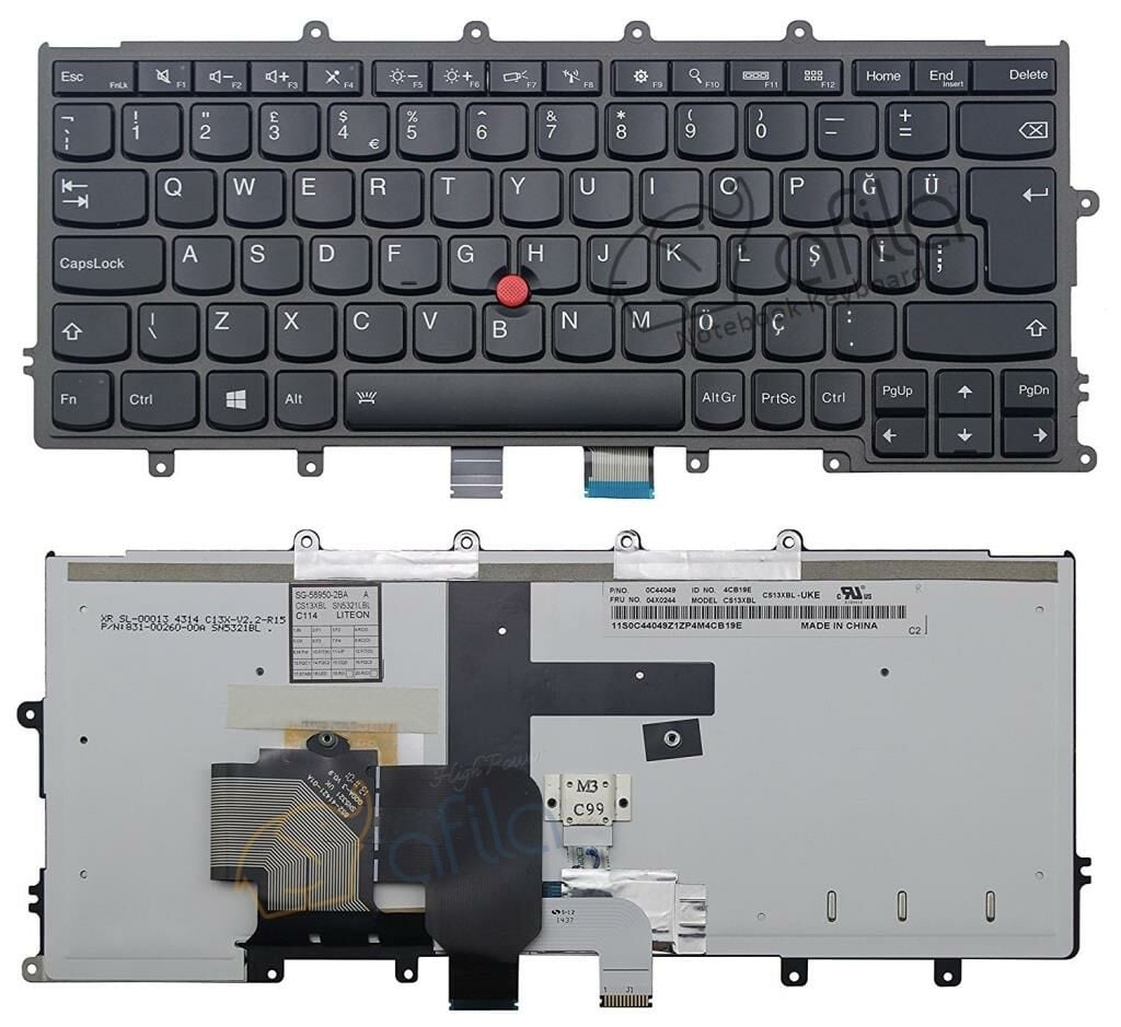 Lenovo ThinkPad X240, X240S Notebook Klavye - Siyah -TR - Işıklı
