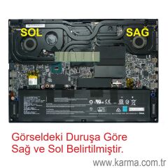 MSI GS66 Stealth 10SE-268TR Uyumlu Notebook Cpu Fan - İşlemci Fanı - Ver.1 - Sağ