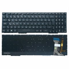 Asus FX553VE-DM452T Notebook Klavye - Siyah - TR - Işıklı - Ver.1