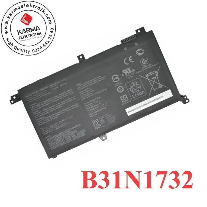 Asus VivoBook 15 X571GT-BQ103A10 uyumlu Notebook Bataryası, Laptop Pili