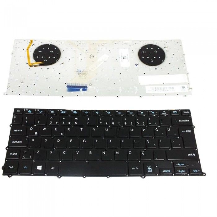 Samsung NP900X3D Notebook Klavyesi -Siyah - TR - Işıklı