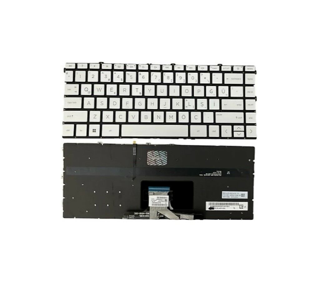 HP Pavilion 14-dv0029nt (4H0U5EA) Notebook Klavyesi, Laptop Tuş Takımı / Silver - TR - Işıklı
