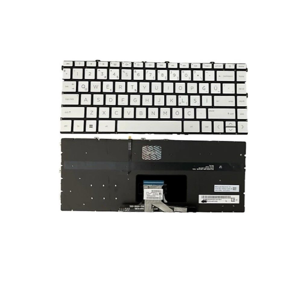 HP Pavilion 14-dv0031nt (4H0U7EA) Notebook Klavyesi, Laptop Tuş Takımı / Silver - TR - Işıklı