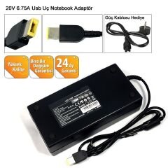 Lenovo 10R50007TX, 10R50008TX Şarj Adaptörü 135W 6.75A