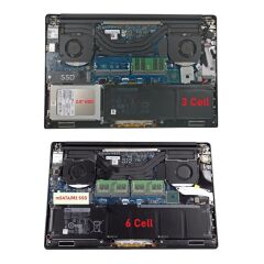 Dell Precision M5520, XPS 15-9560, 6GTPY Notebook Bataryası - 6 Cell - 97Wh / RDL-208