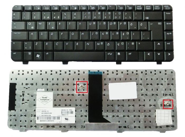 Hp Compaq 6720s, 540, 550 541 Notebook Klavyesi - TR