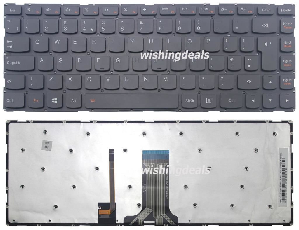 Lenovo ideapad 100S-14IBR Notebook Klavye - (Siyah TR) ışıklı