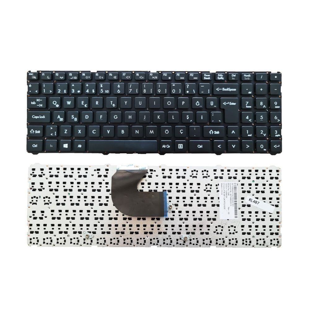 Grundig GNB 1589 B1 i5 GNB 1589 B1 i5 Notebook Klavyesi Siyah TR