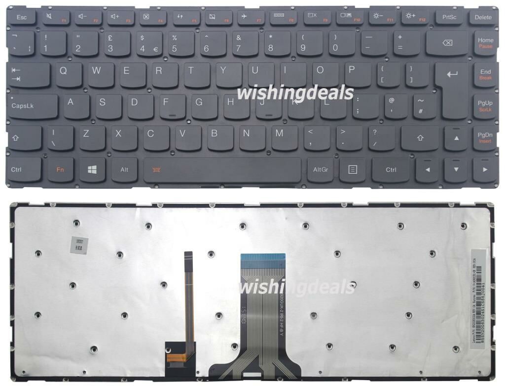 Lenovo ideapad S41-35 Notebook Klavye - (Siyah TR) ışıklı