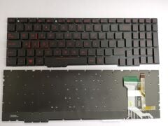 Asus ROG Strix FX53VW Notebook Klavye - Siyah - TR - Işıklı - Ver.1 - Kırmızı Tuş