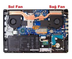 Asus FX504GD-EN1324 Notebook Fan / Ver.1 (SOL VGA Fanı)